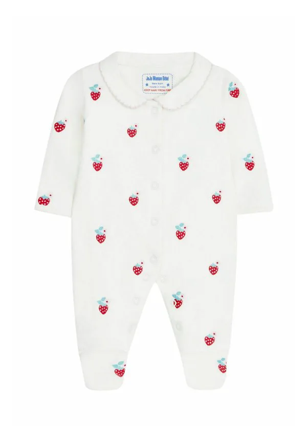 Спальный комбинезон стандартного кроя с вышивкой Jojo Maman Bébé, Strawberry — фото 2