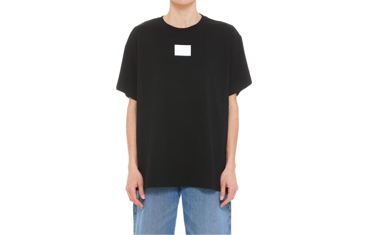 

Футболка женская черная Mm6 Maison Margiela
