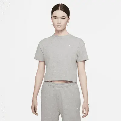 

Футболка Nike Solo Swoosh, серый/белый