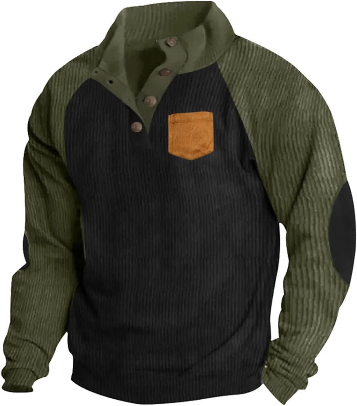 

Мужской свитшот Casual Button Down Vintage с длинным рукавом