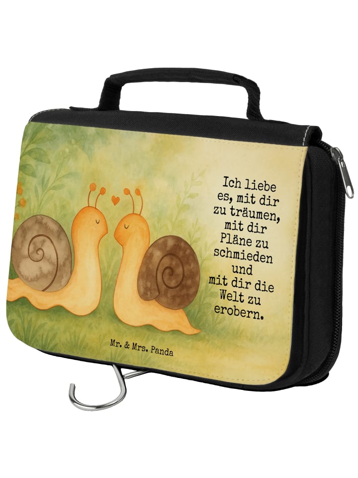 

Mr. & Mrs. Panda Косметичка с изображением улитки и надписью белого цвета