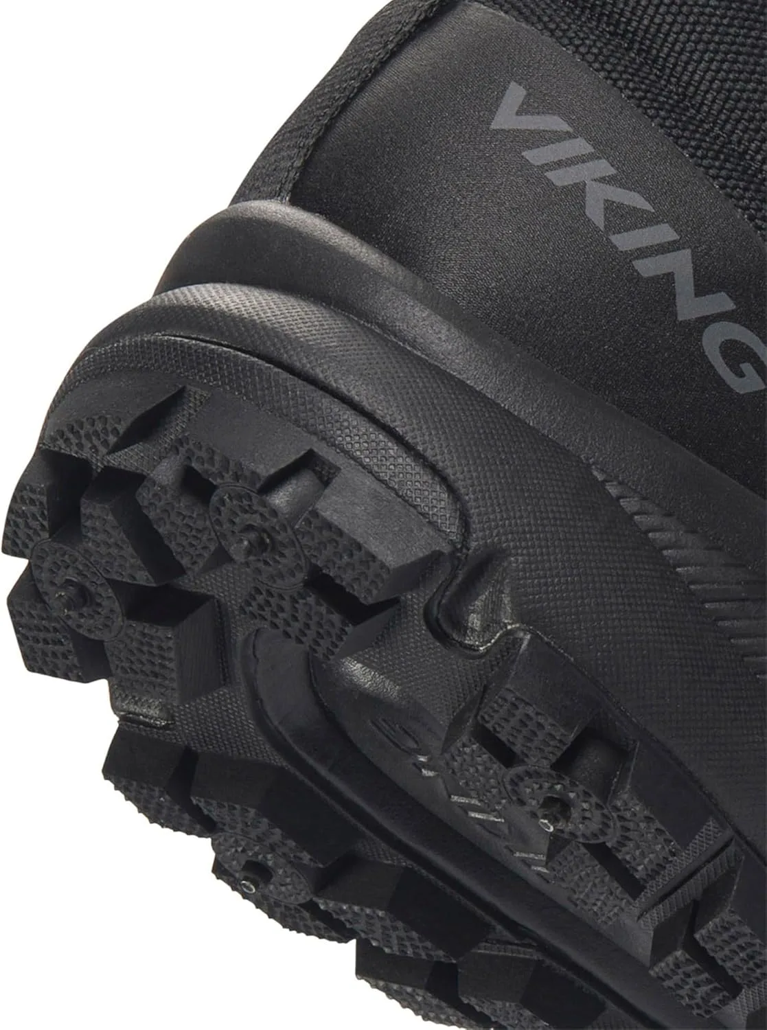 Унисекс ботинки для езды по дорогам: Viking Stride Spikes Mid Warm GTX M, черный — фото 2
