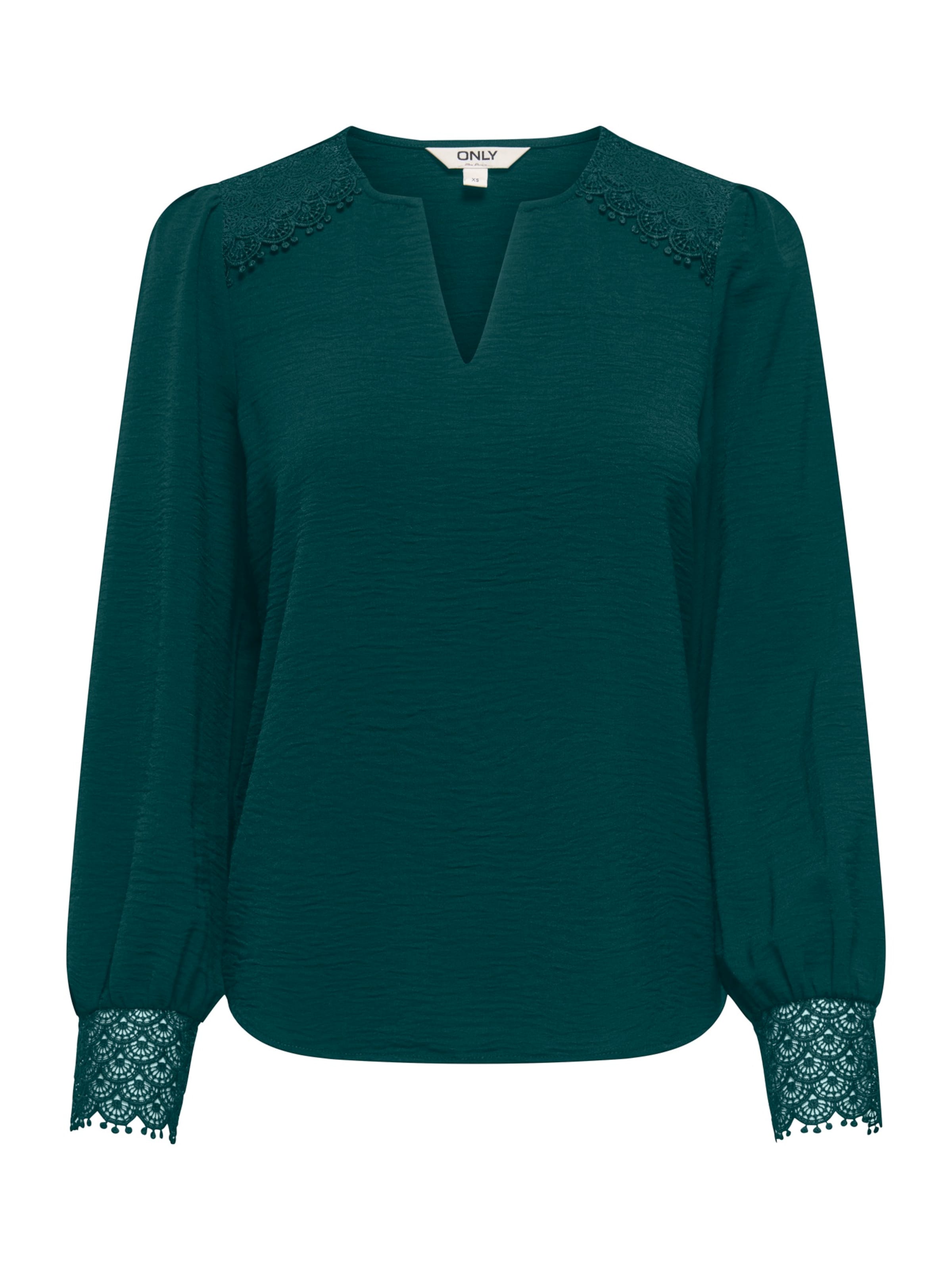 

ONLY Блуза 'ONLCERENA METTE' в изумрудном цвете