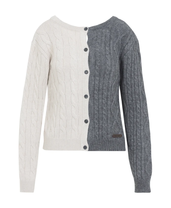 

Серый пуловер AW25, стильный дизайн Moschino, серый