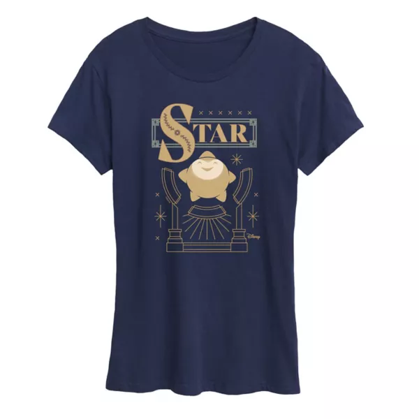 

Женская футболка с графическим значком Wish Star Disney, синий