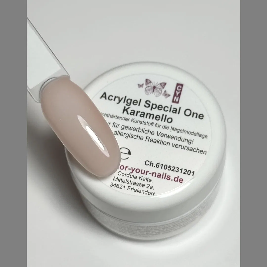 Акриловый гель для наращивания ногтей Special One Caramello 15 г Color Your Nails — фото 3