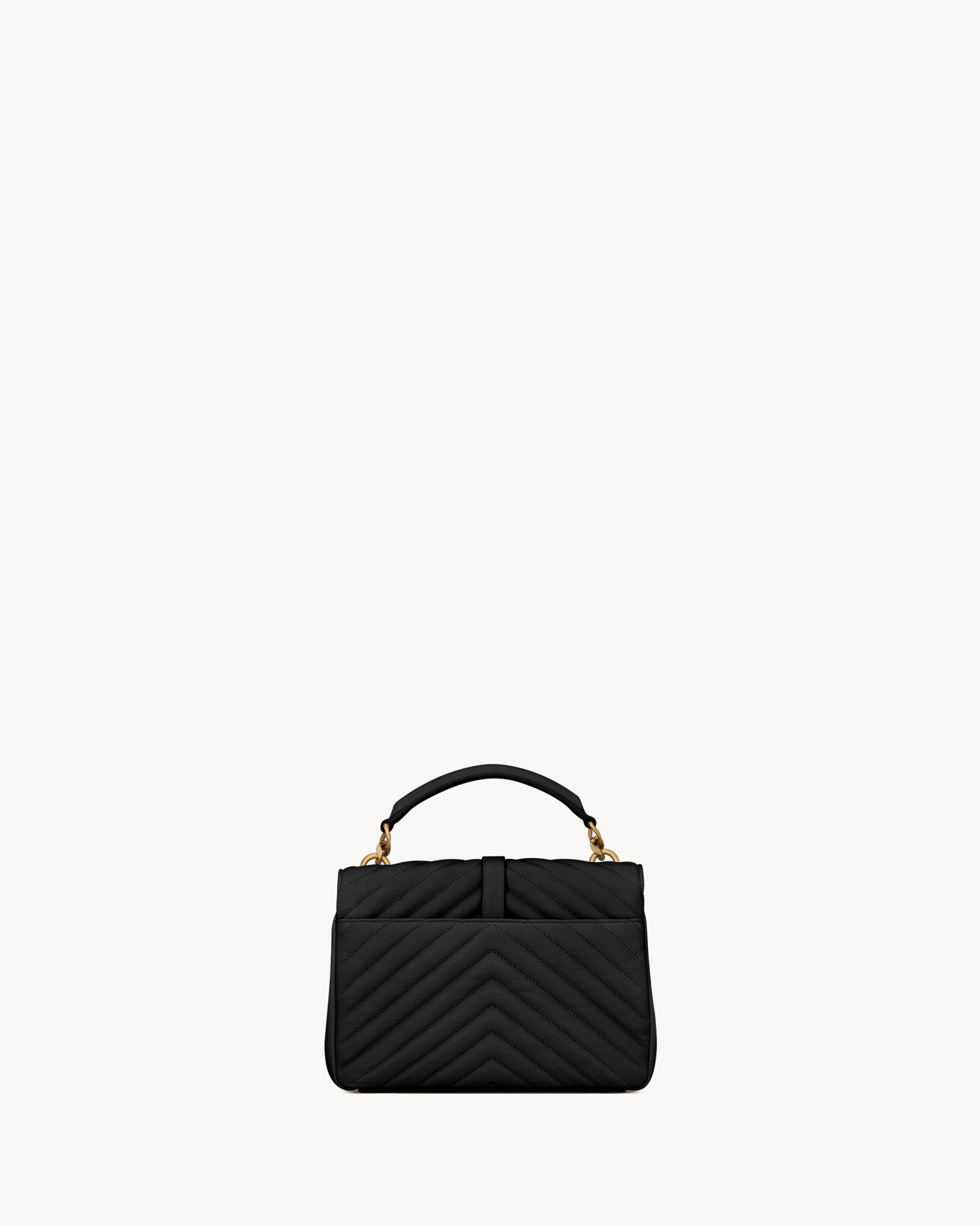 Сумка College Medium из стеганой кожи Saint Laurent, черный — фото 3