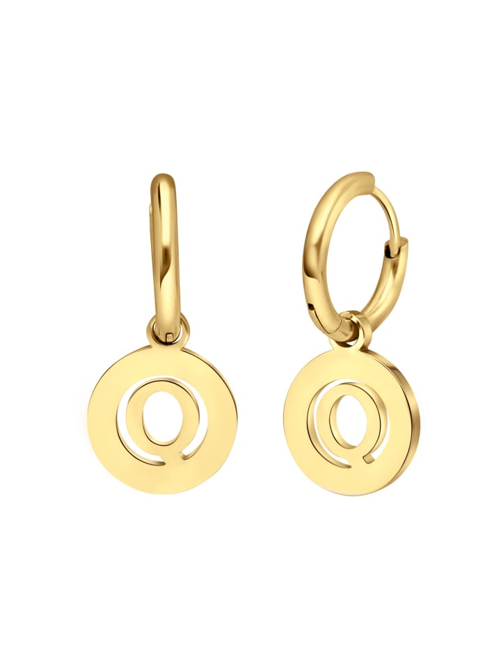 

Серьги в форме буквы «Q», круглые Lucardi