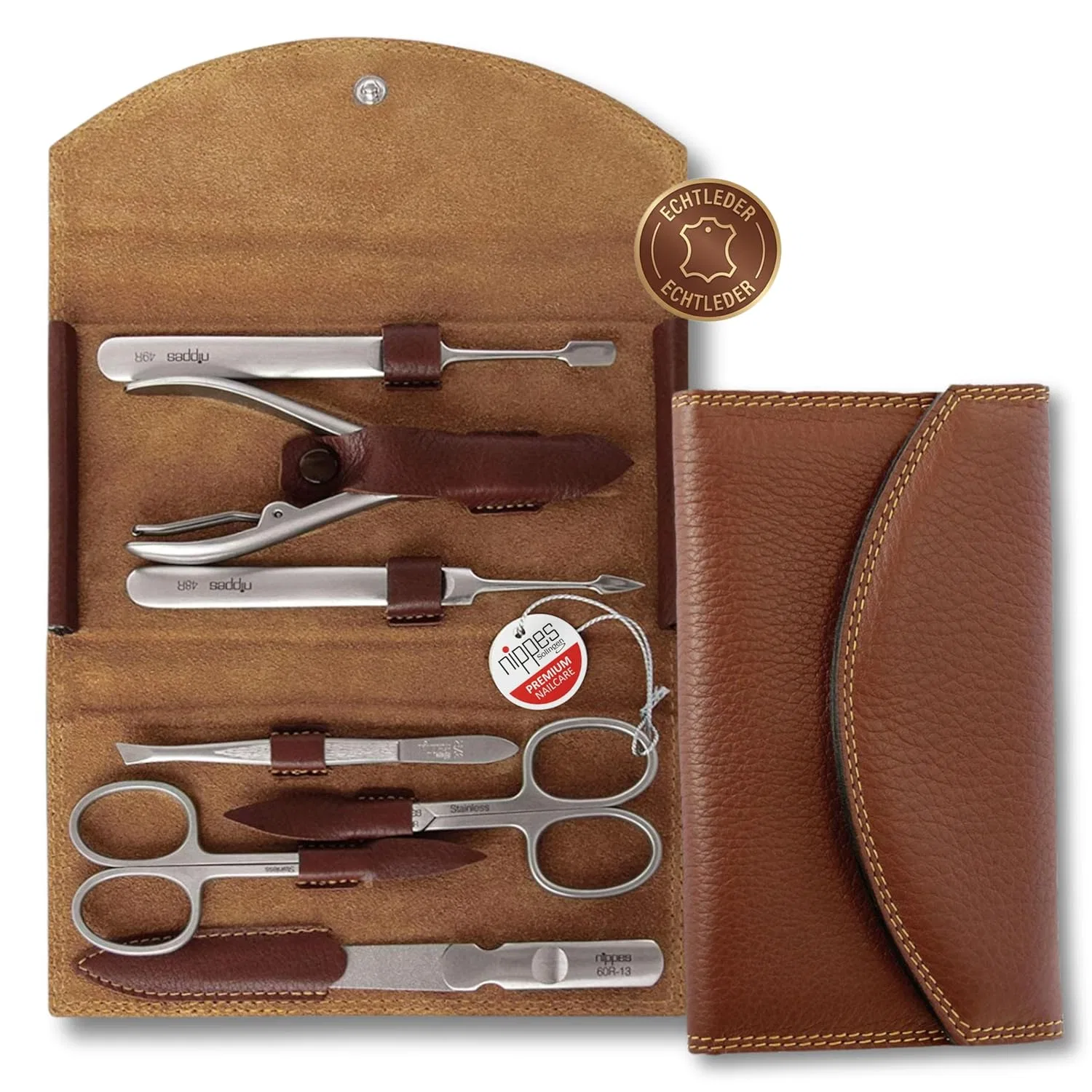 Маникюрный набор Nippes Solingen Classic Premium в кожаном чехле Nippes Solingen