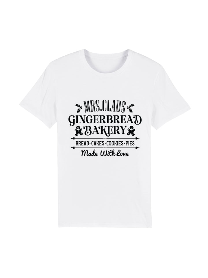

Футболка F4NT4STIC T-Shirt Santas Gingerbread Bakery Weihnachten, белый