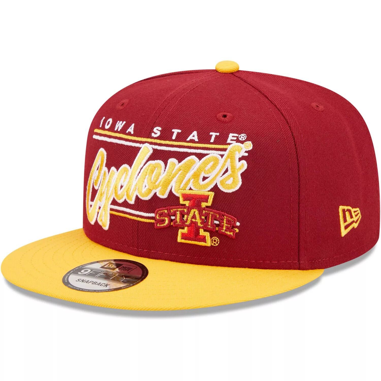 

Мужская бейсболка New Era Cardinal Iowa State Cyclones Team Script 9FIFTY Snapback