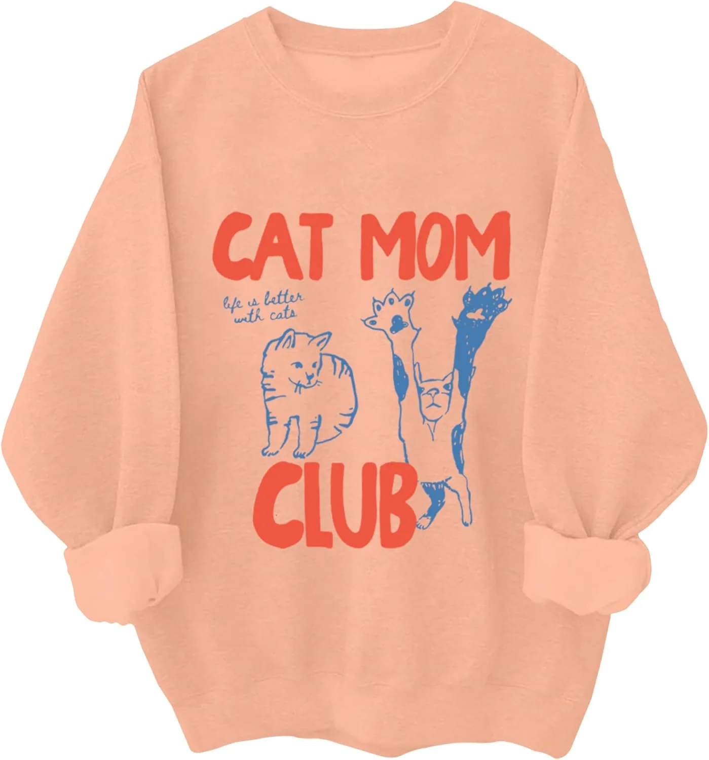 

Толстовка Cat Mom Club с милым принтом для любителей кошек Relliot