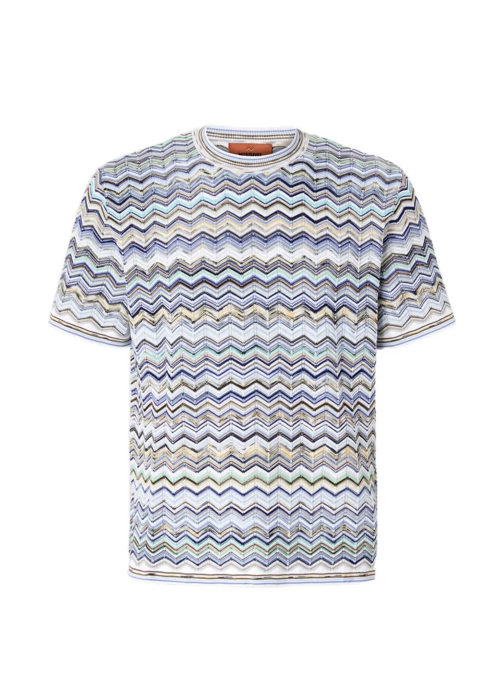

Футболка с зигзагообразным узором Missoni, белый