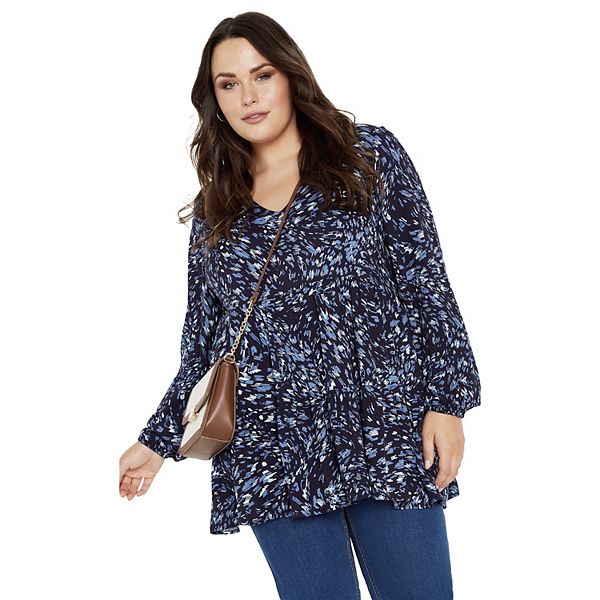 

Женская футболка Remi plus size Avenue, Indigo, Фиолетовый, Женская футболка Remi plus size Avenue, Indigo