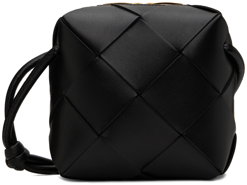 

Черная мини-сумка для фотоаппарата с кассетой Bottega Veneta, Черный, Черная мини-сумка для фотоаппарата с кассетой Bottega Veneta