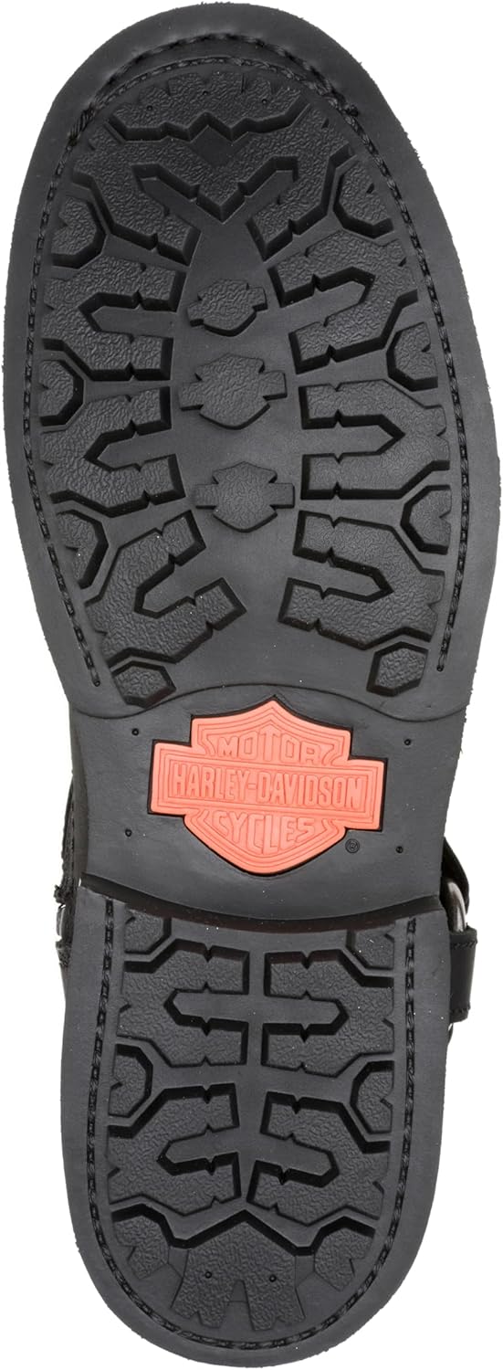 Мужской мотоциклетный ремень и повседневные ботинки Harley-Davidson Scout из кожи, черный — фото 4