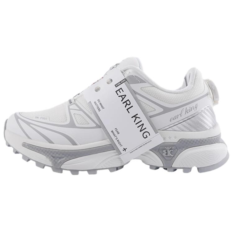 

Earl king Износостойкие и легкие низкие кеды унисекс белые, цвет White