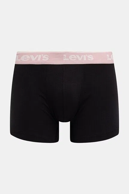 Боксеры из эластичного хлопка 3 шт Levi's, черный — фото 4