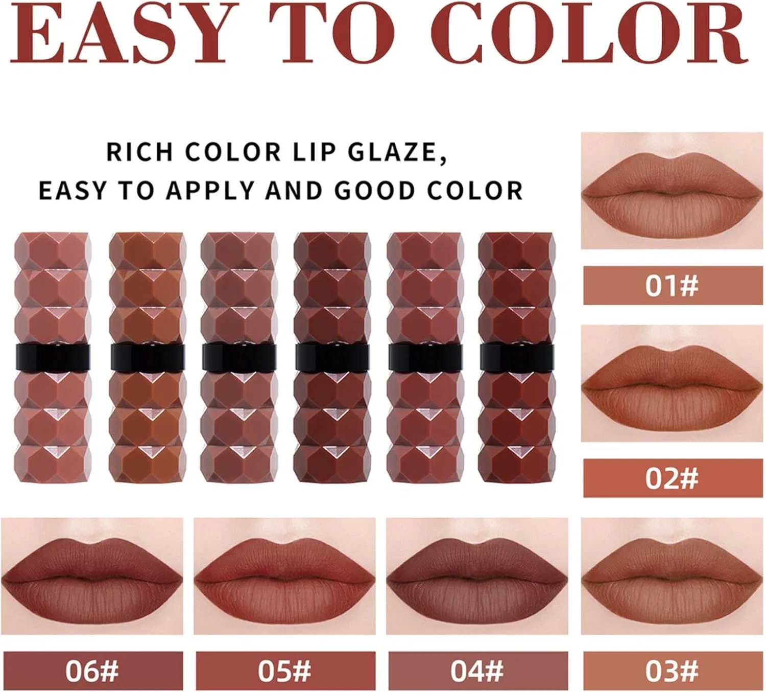 Блеск для губ Lip Tint, коричневый светлый, Generic — фото 3