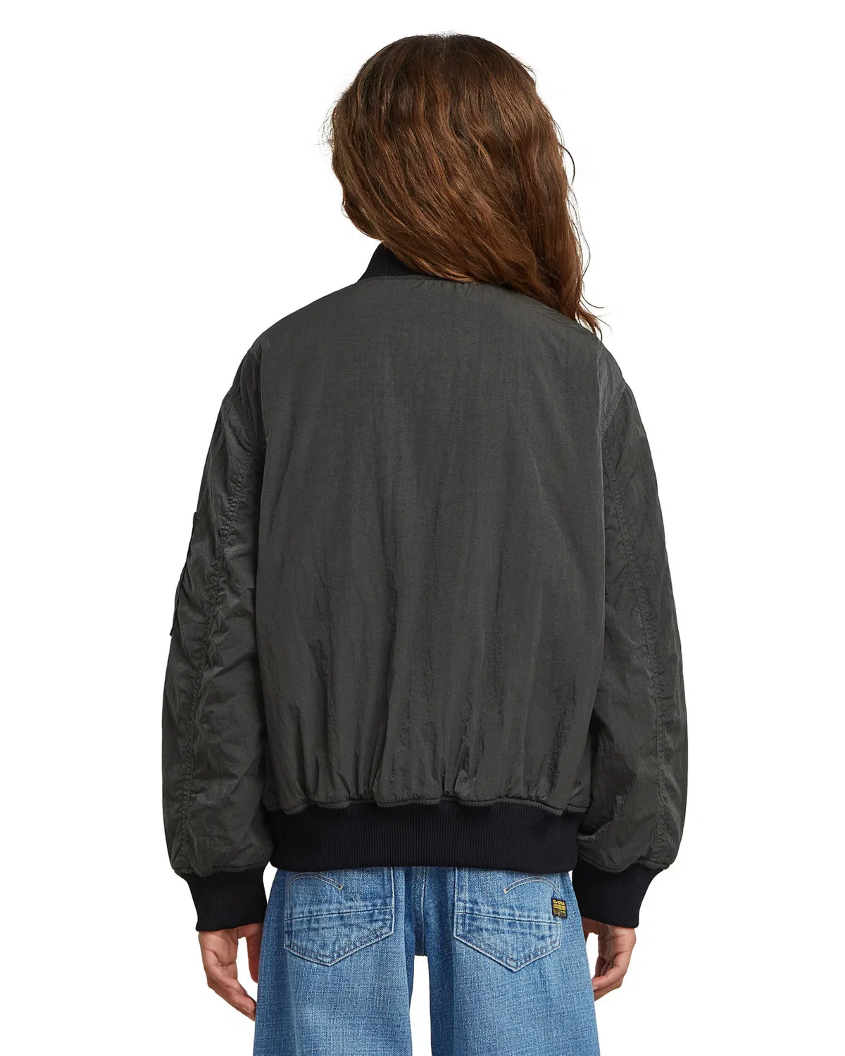 Куртка-бомбер G-Star Between-Season Jacket Girls Bomber Padded Jacket синего цвета — фото 4
