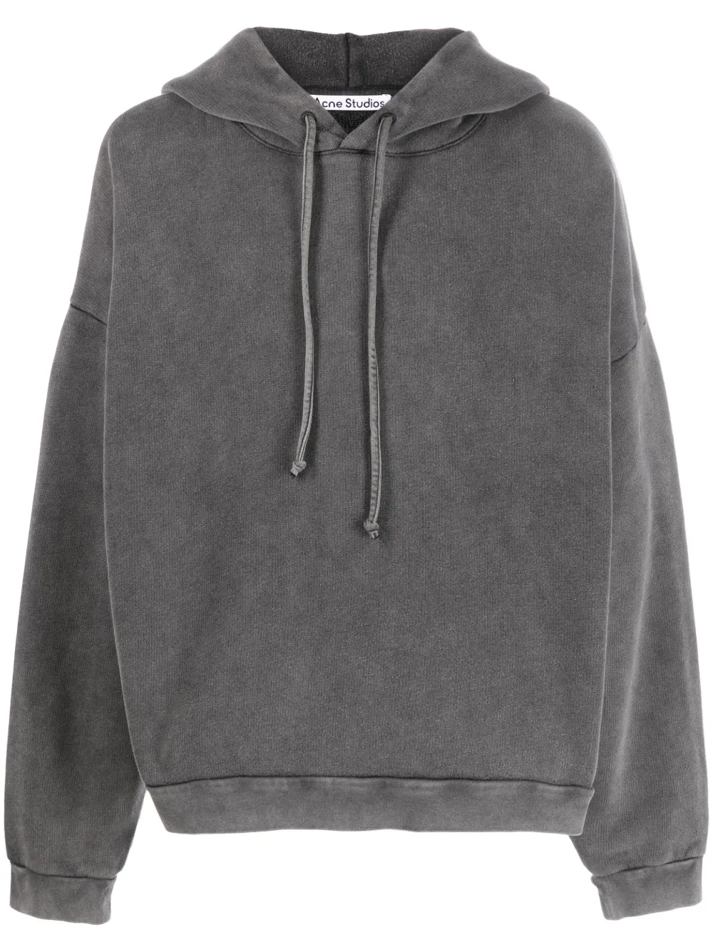 

Худи с нашивкой-логотипом Acne Studios, серый