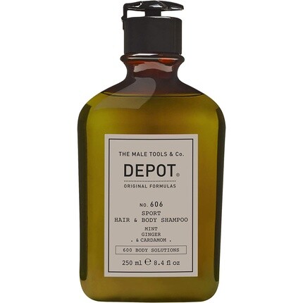 

Depot № 606 Спортивный шампунь для волос и тела, 250 мл, Depot The Male Tools