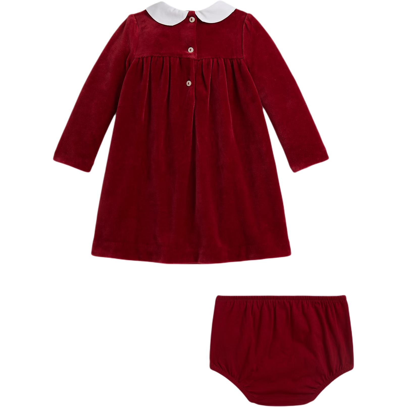 Платье для младенцев и малышей Infant And Toddler Polo Ralph Lauren, красный — фото 2