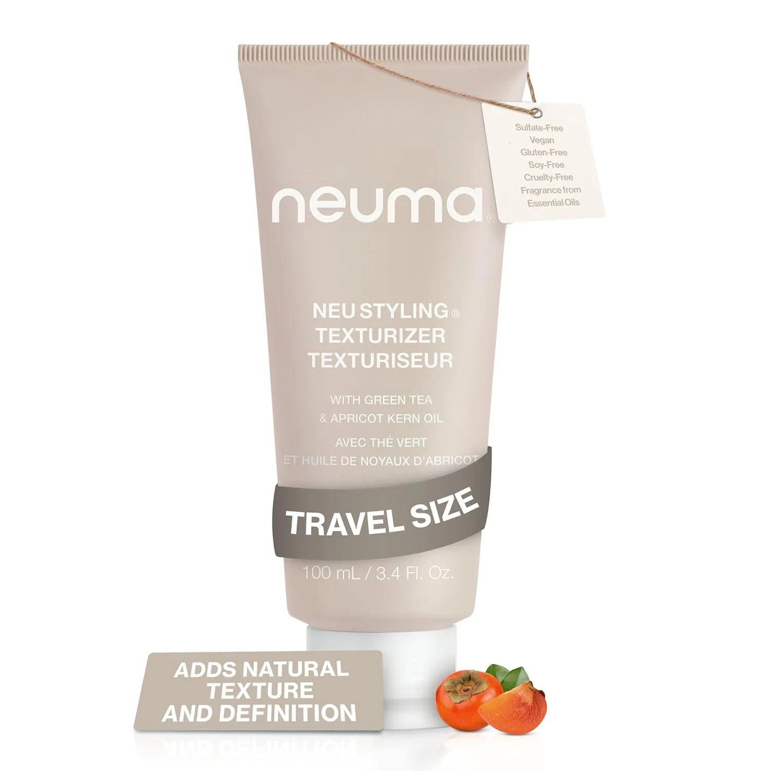 Крем для текстурирования волос Neuma Neu Styling Hair Texturizer Crème, 3,4 жидких унции. Крем для текстурирования волос с ароматом хурмы., Green