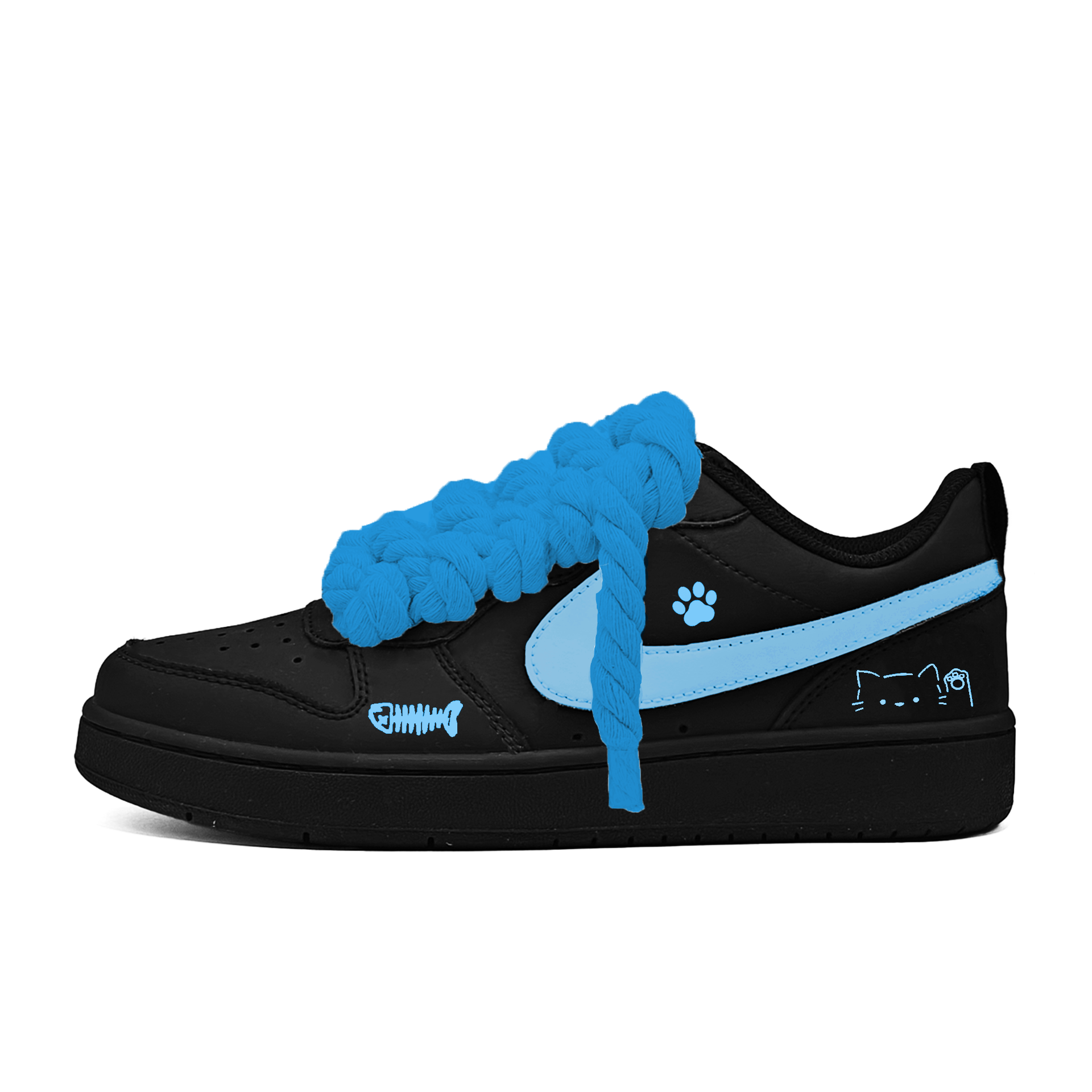 

Nike Кроссовки для скейтбординга Court Borough Fresh Look Sweetheart Slip Resistant Lightweight Cushioning низкие Blue детские