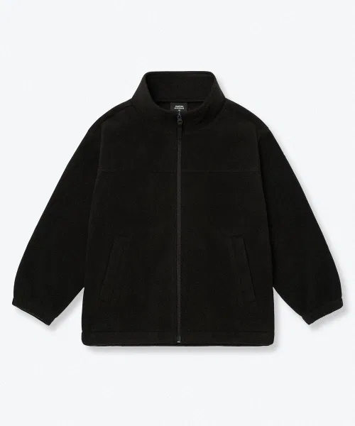 Куртка-оверсайз Polar Fleece High Neck Jacket MUSINSA STANDARD KIDS черная — фото 3