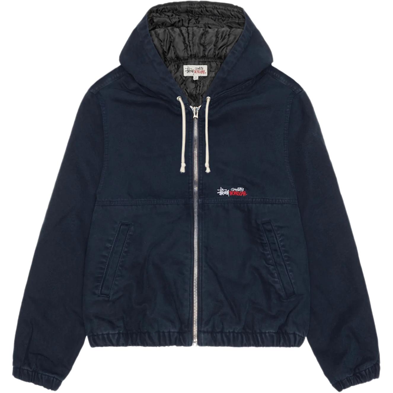 

Stussy Рабочая утеплённая куртка из брезента, Marine Blue