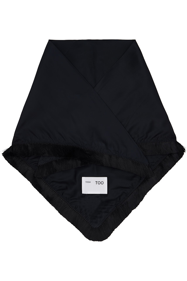 

Шарф с бахромой Toga Pulla, черный