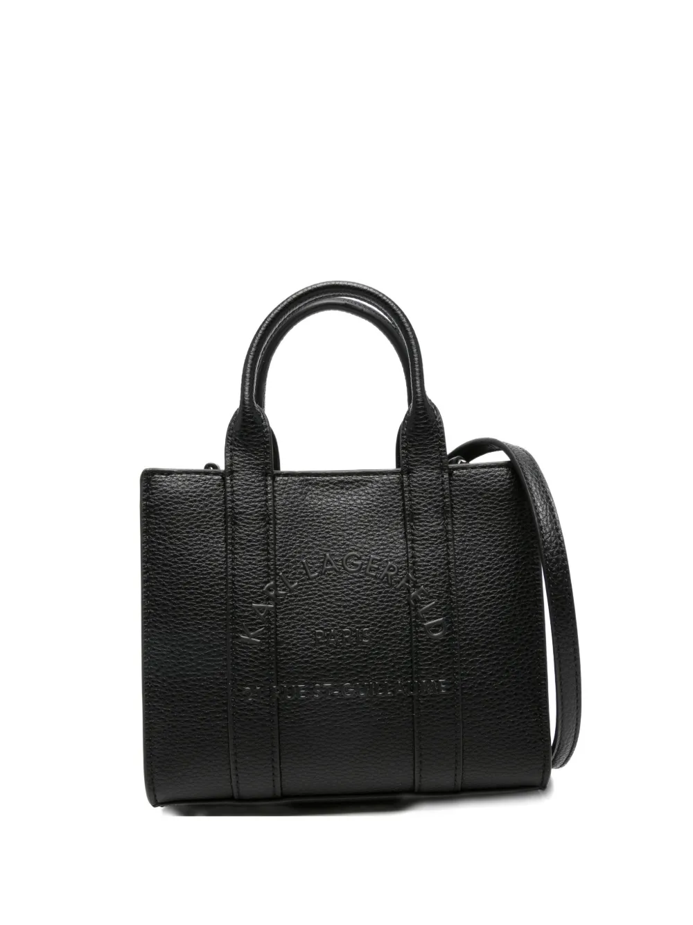 

Мини-сумка-тоут KARL LAGERFELD, черный