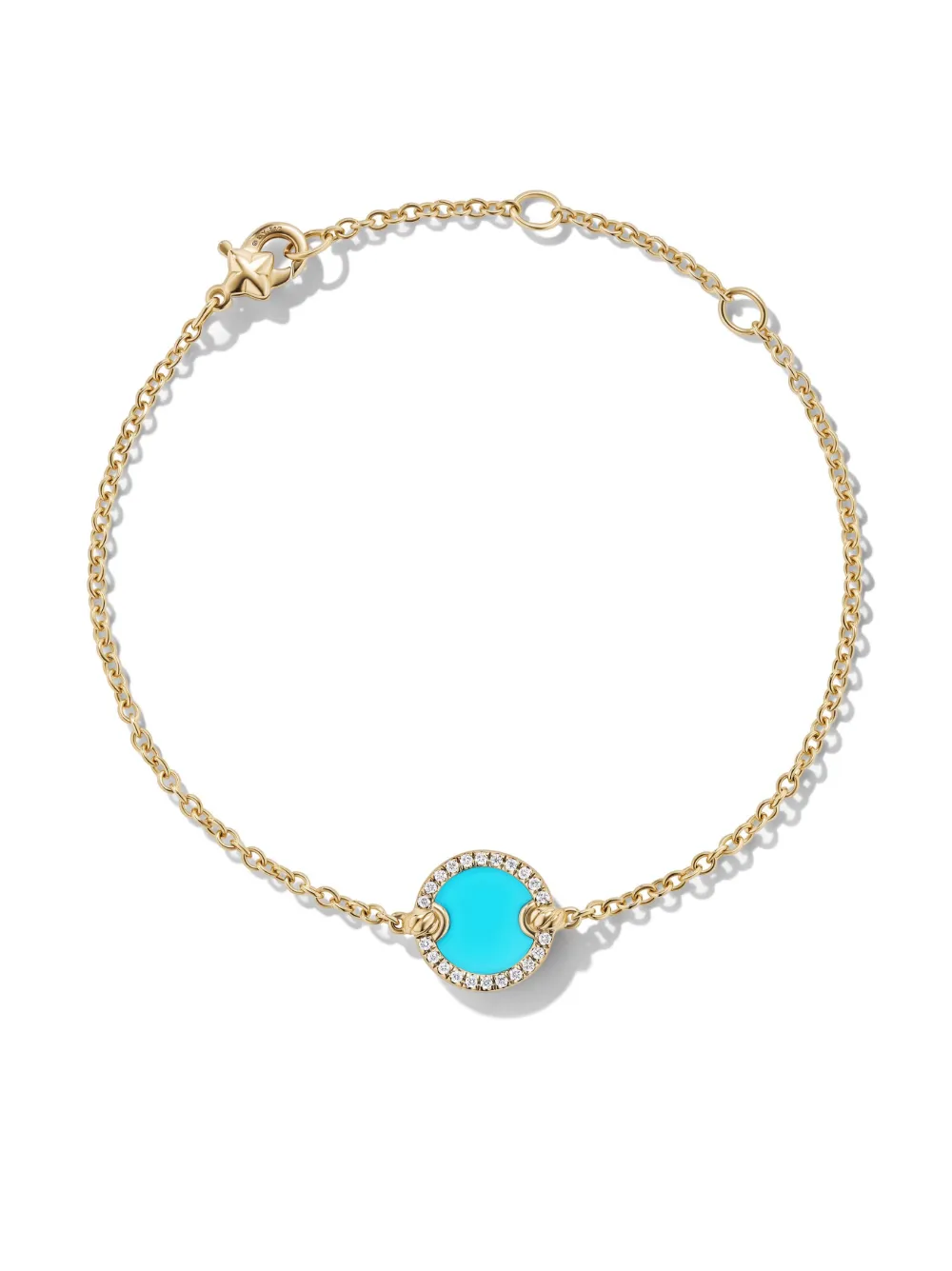 

Браслет Petite DY Elements Center Station из желтого золота с бриллиантами (11 мм) David Yurman, золотой