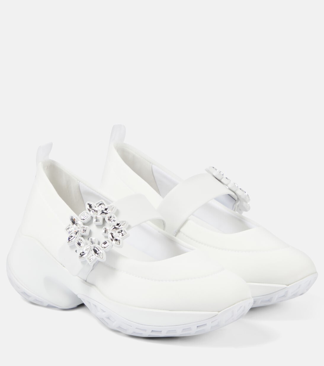 Кроссовки viv' match с декором Roger Vivier, белый