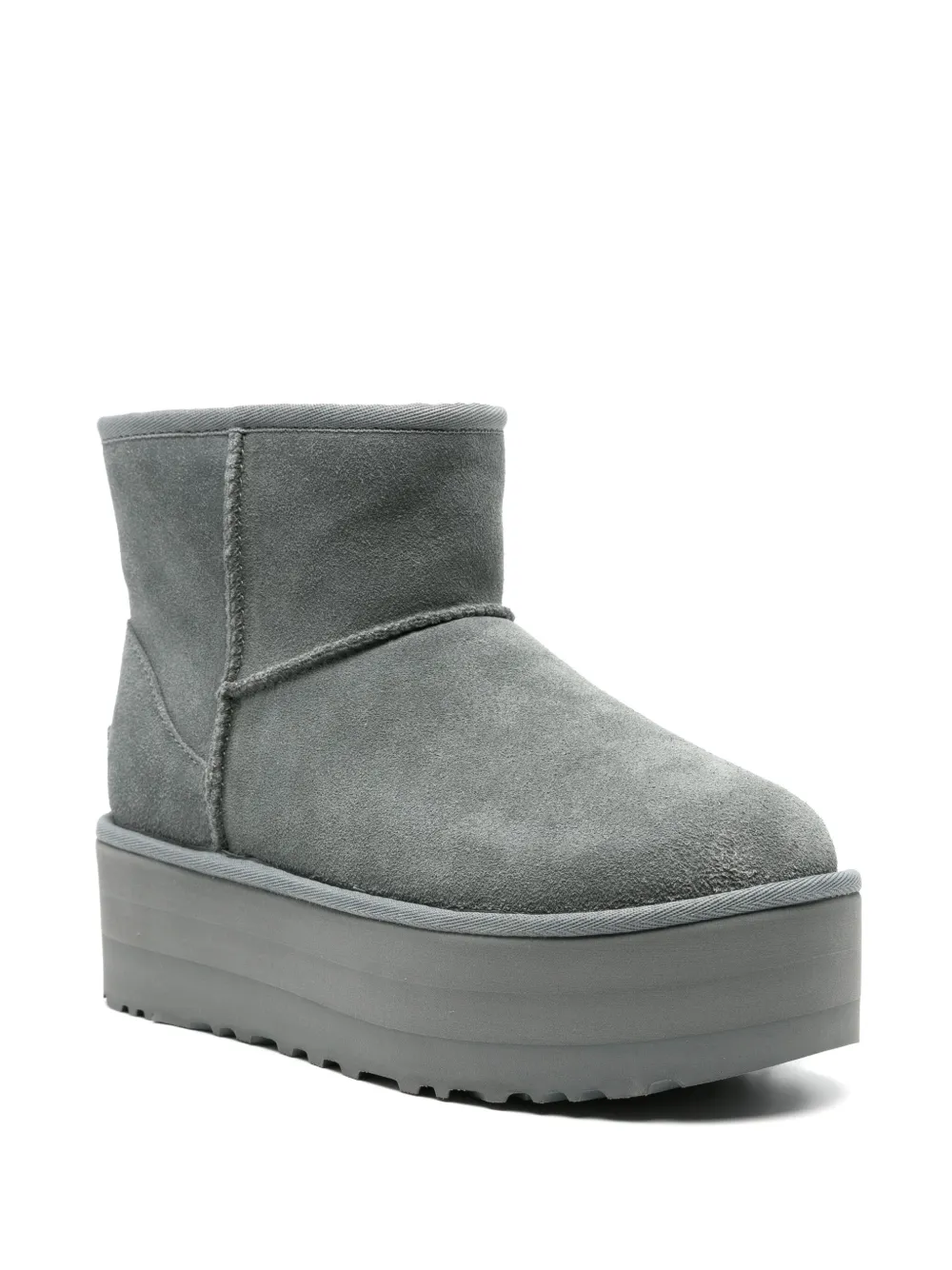 Угги UGG Classic на мини-платформе, зеленый — фото 2