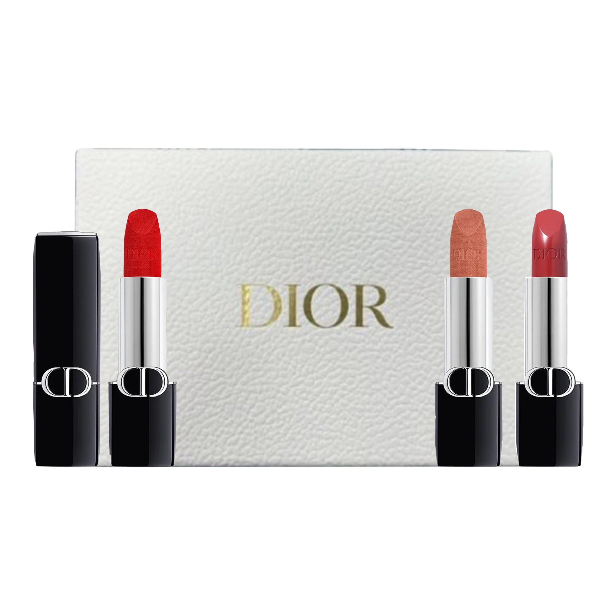 

Набор косметики для женщин DIOR, Lipstick #999 1.5g+Lipstick #200 1.5g+Lipstick #720 1.5g+белый Box