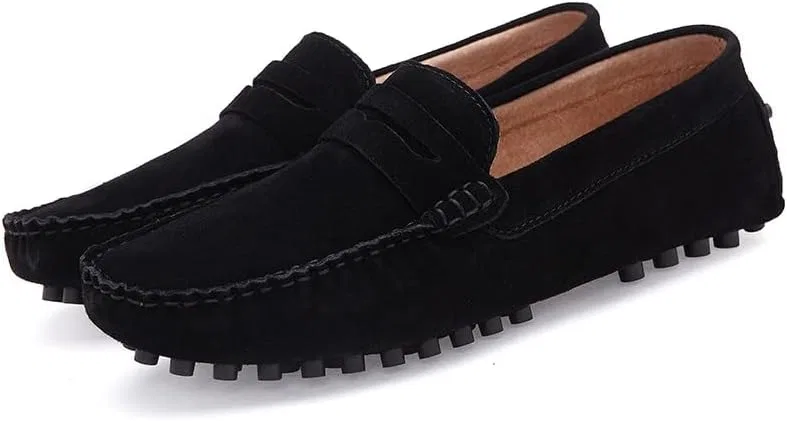 Мокасины мужские на замше, Loafers Black PUGHGAETZF — фото 3