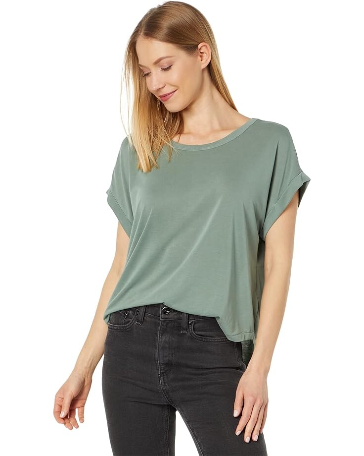 

Футболка Lucky Brand Sandwash Dolman, цвет Loden Green