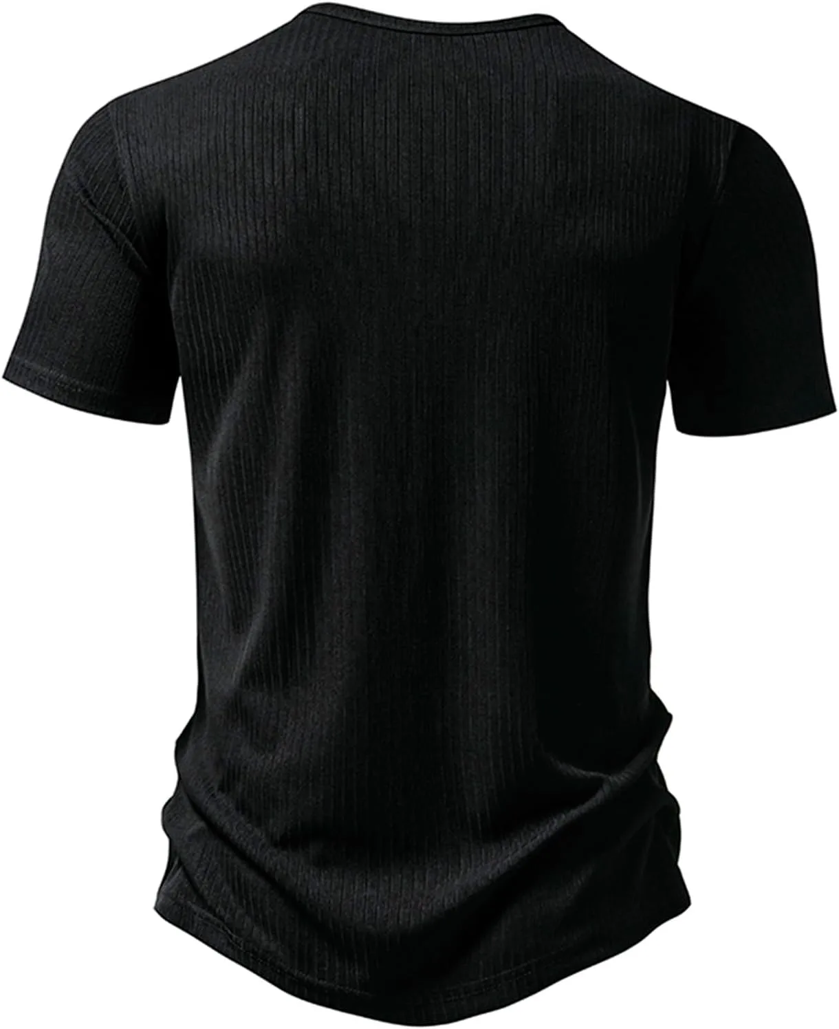 Мужская футболка Henley с коротким рукавом, Slim Fit — фото 3