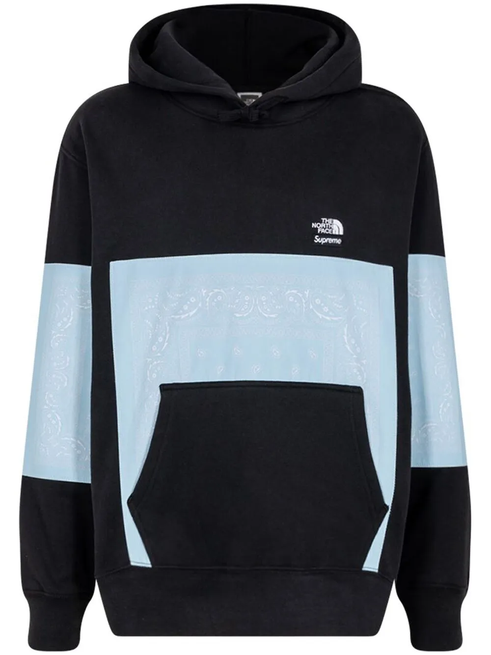 

Худи с принтом из коллаборации с The North Face Supreme, черный
