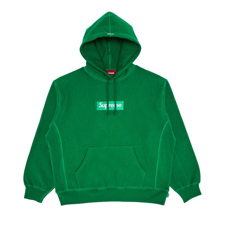 

Толстовка Supreme Box Logo Hooded Sweatshirt Green, зеленый