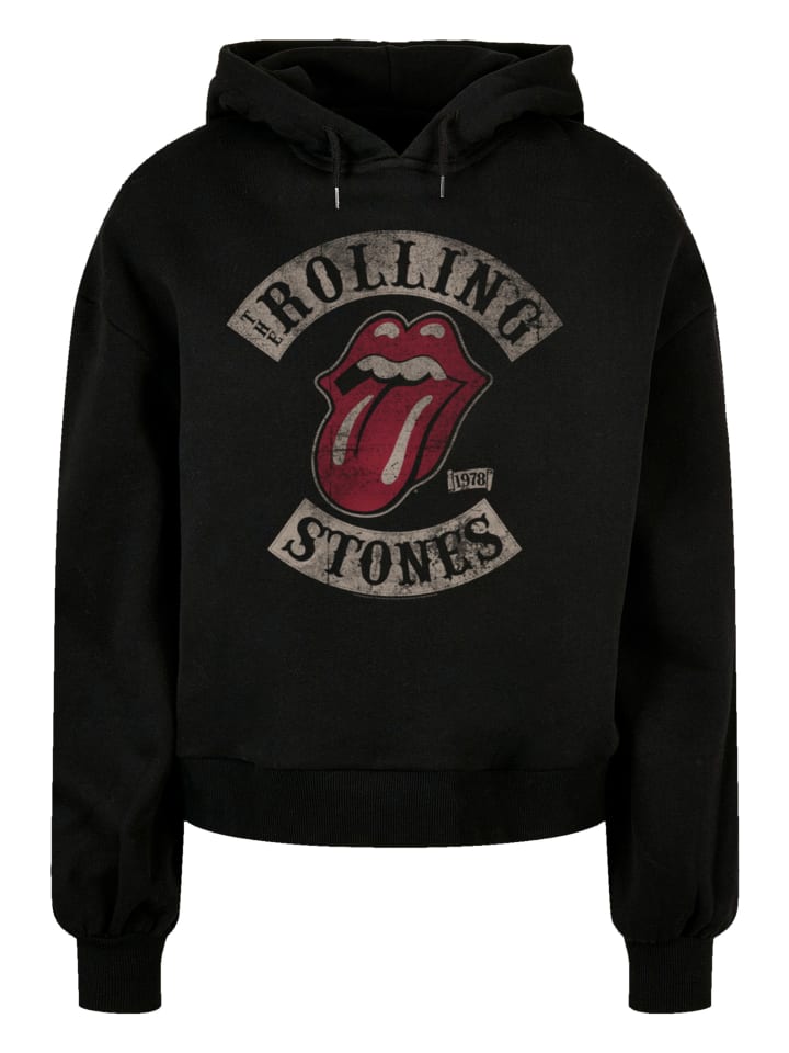 

Пуловер F4NT4STIC Oversized Hoodie The Rolling Stones Tour '78, черный