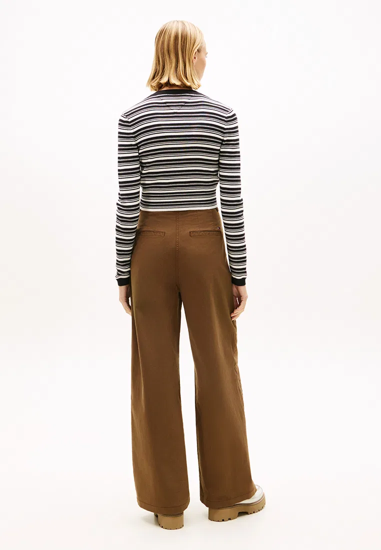 Кардиган женский, трикотажный, Slim Fit, Tommy Jeans Tommy Hilfiger, черный/мультиколор — фото 2