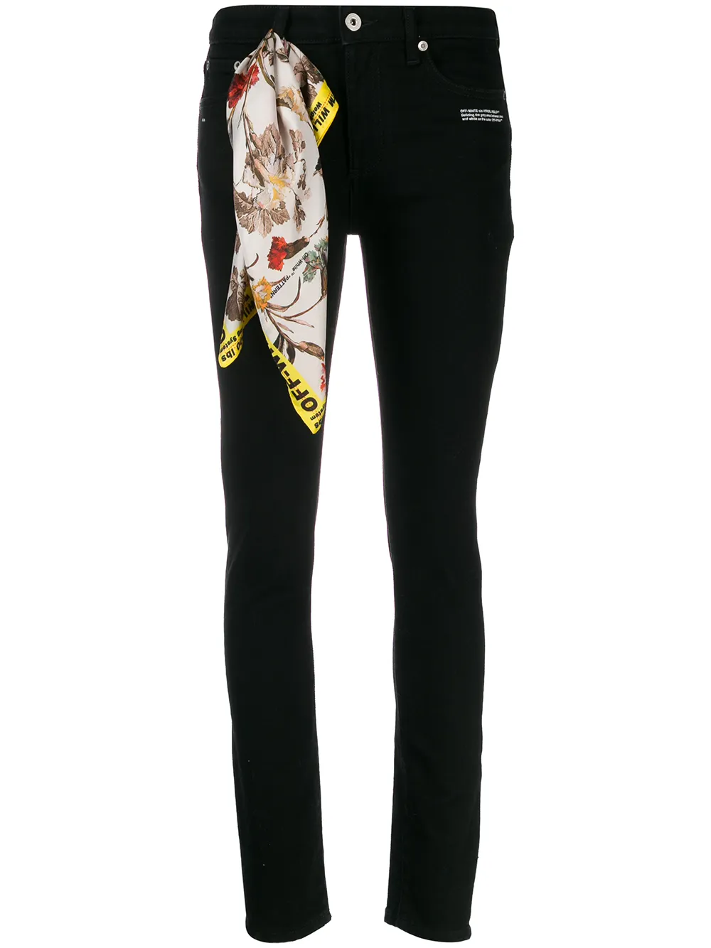 

Джинсы скинни OFF-WHITE, черный