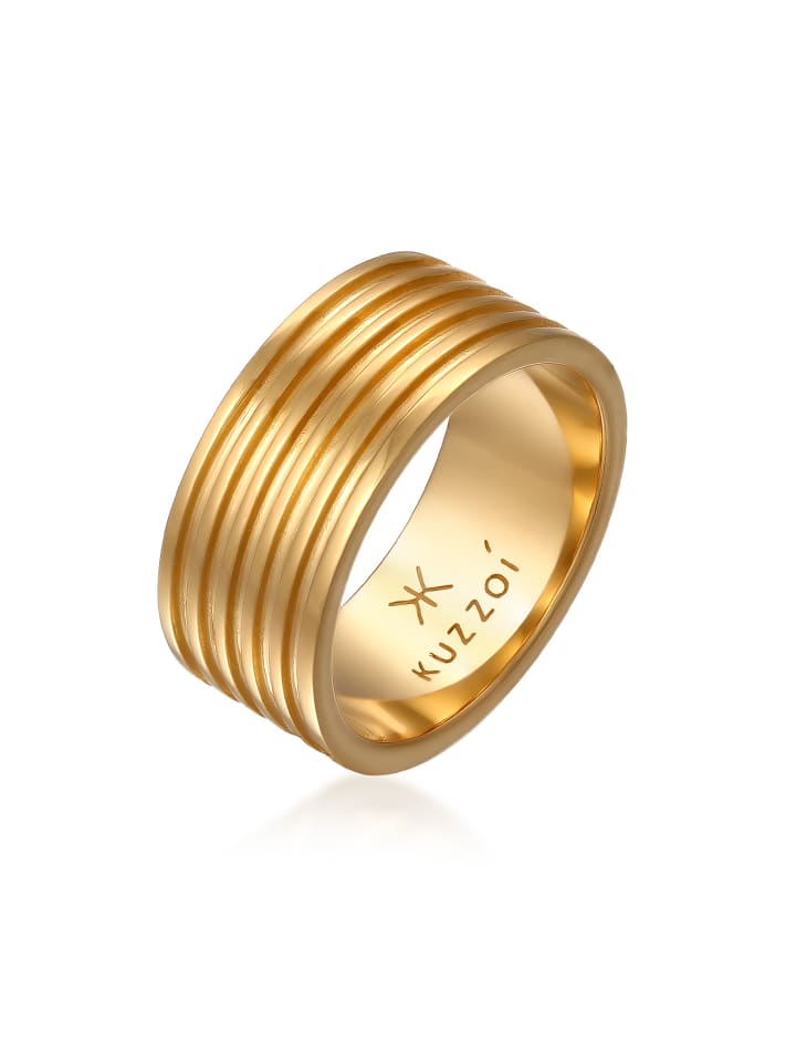 

KUZZOI Кольцо из серебра 925 пробы с золотым покрытием