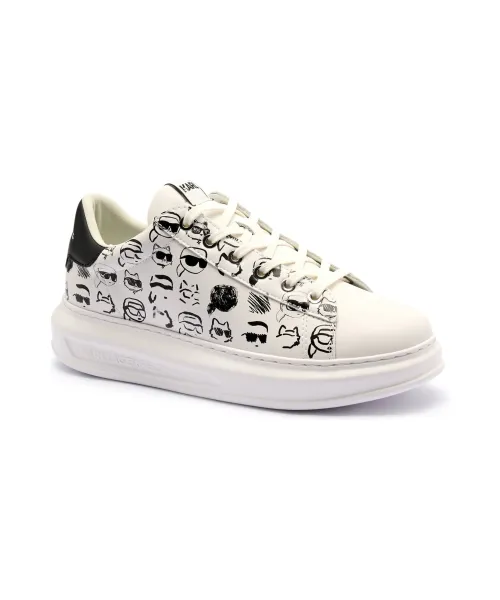 

Кроссовки Twin nft graffiti из кожи Karl Lagerfeld, белый