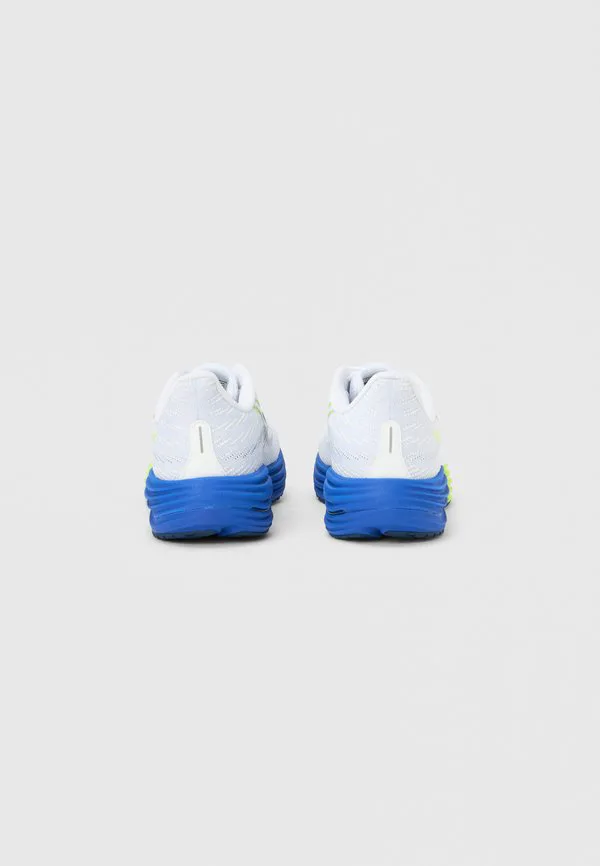 Кроссовки для бега по шоссе wave rider 29 Mizuno, White/Estate Blue/Lightning Yellow — фото 3