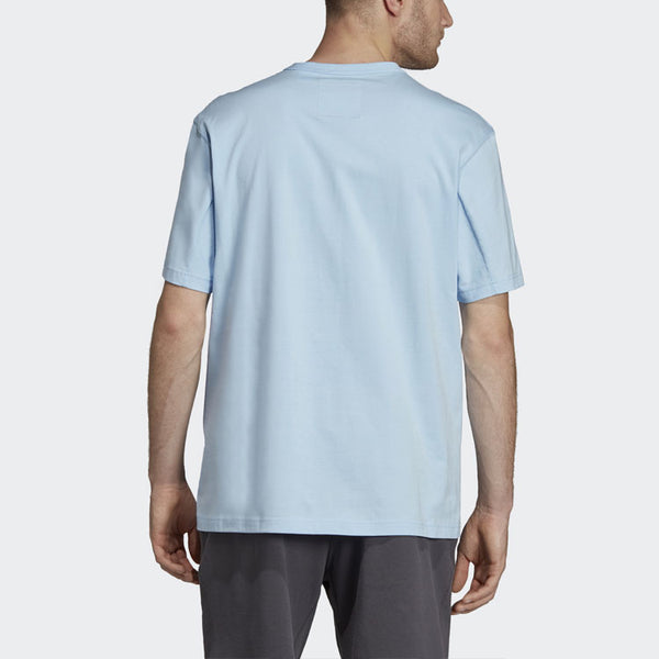 Футболка originals logo sports round neck short sleeve blue Adidas, синий — фото 4