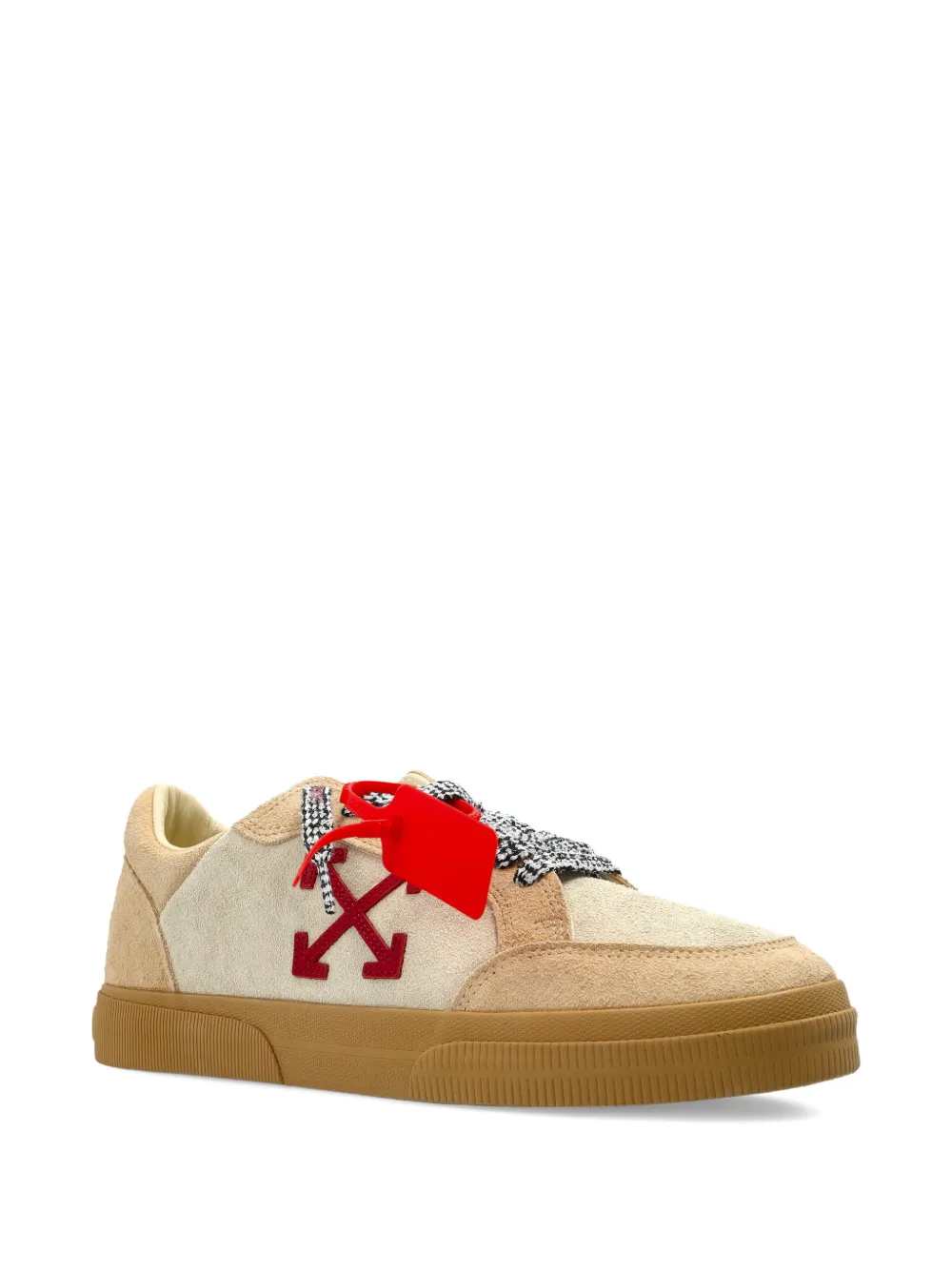 Кеды с нашивкой-стрелой OFF-WHITE, бежевый — фото 2
